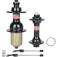 Novatec Rennrad-Naben A171SB/F172SB Vorne 20H Hinten 24H Schnellspanner-Faltradnaben mit Scheibenbremse und 4 Lagern für 8-9-10-11-12 Gänge