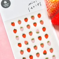 Korean Import Original Suatelier New Strawberry Cute Stickers Mini Scrapbooking Diy Journal Decor Stationery Sticker 130