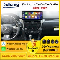 Android 16 Auto for Lexus GX400 GX460 470 2009 - 2022 Car Radio Multimedia Video Player GPS Navigation Carplay 360 Camera BT DSP