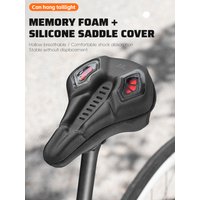 AliExpress West Biking WEST BIKING Bike Seat Cover Padded Breathable Rebound Silicone+Memory cotton Non-slip Bicycle Seat Cushion With Rain Cover