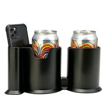 Double cup holder with paddle plate Mobile phone and beverage holder on boat Paddle Board Cup Holder Kayak Phone Drink Holder