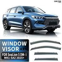 For BYD SeaLion 5 DM- i MK1 SA2 2025+ Window Visor Vent Shades Ventvisor Wind Deflectors Rain Guard Shades Visor Body Kit