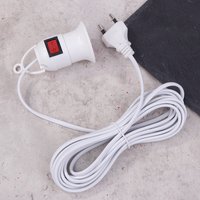 EU Plug 220V 4M Power Cord Cables E27 Lamp Base Holder With Switch For Pendant Led Bulbs Fixture Hanglamp Suspension Socket
