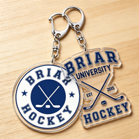 Popular TV Show Off Campus Keychains for Bag Accessories Elle Kennedy Briar U Hockey Romance Keyrings Jewelry Fairies Fans Gifts