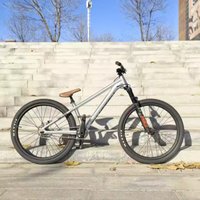 AliExpress NONE TIMETRY 26 Inch Dirt Jump Bike DJ MTB Mountain Bicycle Air Fork Oil Brake Aluminum Alloy Frame Single Speed 26inch Wheelset
