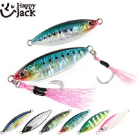 2025 15g30g40g Slow Pitch Jig Sea Bass Salterwater Inshore Artificial Bait with Assist Hook TunaNew Glow Fishing Lure Casting