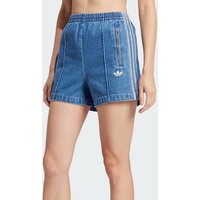 Adidas Original Women's Sports Triple-Stripe Denim Shorts JD2562