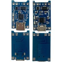 10PCS 18650 for TP4056 5V 1A Lithium Battery Charger Module with Protection Dual Functions Charging Board Type-C/Micro