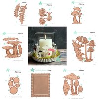 Winterdorf Mushrooms sheet Snail Pendant punch Christmas Metal Cutting Die Stamp Stencil Scrapbooking Diary Embossing HOT 2025