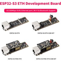 ESP32-S3 ETH Development Board 240MHz Dual Core Processor RJ45 Ethernet Port Wi-Fi & Bluetooth Camera PoE Function Optional