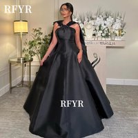 RFYR A Line Prom Dress Embroidery Celebrity Gala Dress with Shawl for Arabic Women Evening Dress vestidos de fiesta Customized