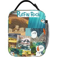 Puffin Rock and the New Friends Lunch Bag Aesthetic Lunch Box For Child Office Cooler Bag Waterproof Thermal Tote Handbags