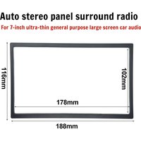Universal Stereo Radio Panel Car Stereo Radio Panel 2 Din Frame Interior Accessories For 7 Inch Large Screen Car Audio