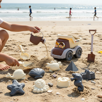17PCS Beach Sand Toy Set Durable Plastic Summer Pool Beach Game Set Outdoor Sand Play Tools For Boys And Girls Great Holiday