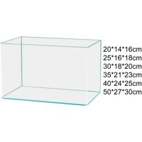 Clear Glass Fish Tank Aquarium Versatile Gift Modern Compact Betta Fish Tank Decor for Hotel Living Room Bedroom Office Party