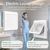Powerful Silent Window Exhaust Fan 4/5/6 Inch Household Bathroom Toilet Kitchen Ventilator Easy Installation