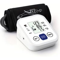 Home Use Blood Pressure Monitor Upper Arm Cuff Digital BP Tonometer Automatic Sensor Pulse Rate Meter Sphygmomanometer