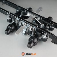 Scaleclub tamiya 1/14 dump truck upgrade single bracket 8 airbag suspension system