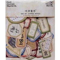 35pcs/set Vintage digital label sticker DIY scrapbooking base collage mobile computer diary happy planner decoration stickers
