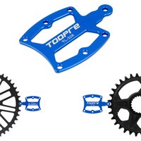 AliExpress NONE 2pcs/1pc MTB Single Speed Chainring Wear Gauge Aluminum Alloy Bicycle Positive‑Negative Tooth Crankset Measuring Check Tool