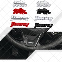 Metal 3D For Suzuki Jimny Rhinoceros Rhino Logo JB43 JB64 JB31 JB33 JB74 Car Styling Steering Wheel Key Letter Emblem Stickers