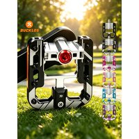 AliExpress BUCKLOS 4 Bearings Bike Flat Pedals Foldable Bicycle Platform Aluminum Alloy Ultralight Pedal for Folding BMX Cycling Footrest