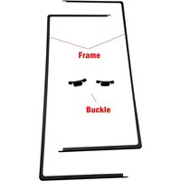 Edge Strips For Xiaomi Mix Flip 2 3 Flip2 Fold 2 3 4 Fold2 Fold3 Middle Frame Stand Housing Bezel Repair Part + Buckle Connect