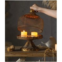 European retro candle holder candle B & B hotel shooting creative decoration nostalgic romantic candle ornament old iron