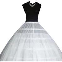 Wedding Dress Petticoat 6-Hoops One Layer Skirt Crinoline Underskirts for Bride