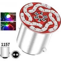 1157 12V 5W Motorcycle Brake Light BAY15D RGB Led SMD 30LED Strobe Reversing Stop Lamp Parking Tail Lamp Motorcycles Accessories