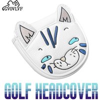 1pc Golf Club Head Covers Putter Cover Headcover Magnetic Club Protector Golf Accessories Cute Cat Gift for Golfers