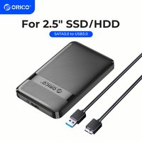 ORICO 2.5'' Hard Drive Enclosure Tool-Free 5Gbps USB to SATA External Hard Drive Case for 2.5 Inch 7mm 9.5mm SSD HDD Max 6TB