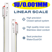 Hochpräzise 0,001mm 1um Linear geber Linear skala 5V ttl db9 500mm für Maschinen
