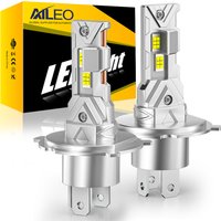 AILEO 2PC LED Lights 200W H4 Hi/Lo Beam 6500K 4300K 3000K Headlight Bulb Mini Size 20000LM Design Wireless For Car Lamp CSP 7035