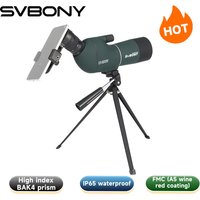 Svbony SV28 Plus 50/60/70 Spotting Scope BAK4 FMC Zoom Telescope IP4 Waterproof for Moon and Nature Watching Target Viewing