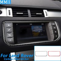For Land Rover Range Rover Evoque 2012-2015 Carbon Fiber Navigation Screen Frame Trim Cover Car Accessories Decoration Sticker
