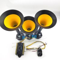 12V/24V 3 Pipe Musical Air Horn 16 Melodies 130dB Turbo Controller for Truck Bus