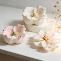 3D Flower Resin Ornament Silicone Mold DIY Camellia Scented Candle Molds Handmade Soap and Party Favor Home Decor Making Mould