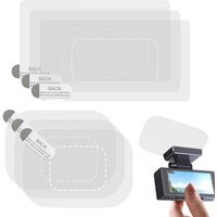 6pcs Static Stickers For Dashcam HUD Multifunctional Glass Adsorption Film For Car Windshields Sun Protection Decals