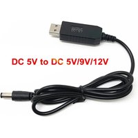 5.5*2.1mm WiFi To Power Cable Connector Power Supply Cable DC 5V To 5V/9V/12V Step Up Module USB Cable Booster Converter Adapter