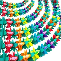 3M Hawaii Garland Luau Summer Tiki Bar Tropical Party Decor Tropical Island Beach Supplies Tissue Colour Flower Garland
