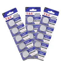 Bulk Pack 2-50PCS CR2450 Coin Cell Battery 3V 600mAh for Watches Calculators Car Key Fobs KCR2450 LM2450 DL2450 BR2450 Button Ce