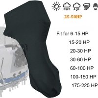 Boat Boat Motor Cover Waterproof UV-Proof Full Outboard Motor Cover Fade and Crack Resistant Heavy-Duty 600D