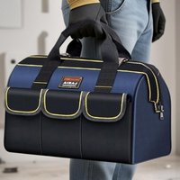 Thickened Large Capacity Electrician Tool Kit Waterproofed Wear-Resistant Upgrade Oxford Cloth Multi-Pocket Storage Tool Bag