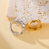 Minimalist Endless Love Couple Ring Stainless Steel Fashion Twisted Ring Couple Proposal Ring Anniversary Commemorative Ring