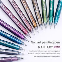 LANGUO 36/12 Colors Nail Acrylic Gel Pens 0.5mm Art Marker Pen for Drawing Painting Office Art School Supplies Stationery