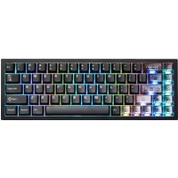 YUNZII AL65 Black Hollow Aluminum Mechanical Gaming Keyboard, QMK/VIA Custom Wireless RGB Keyboard, Gasket Hot Swap Keyboard