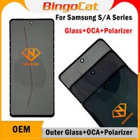 Novecel 5pc LCD Screen With OCA Polarizer For Samsung Galaxy S20fe S22 Plus A52 A33 A23 A22 A71 5G A11 A70 A40 A51 Touch Panel