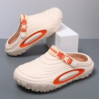 Men's Thick-Soled Toe-Toe Sandals, Large Size, Summer Outdoor Wear, Non-Slip, Wear-Resistant, Waterproof, Outdoor Beach Sandals