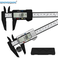0-150mm Electronic Digital Caliper Dial Vernier Mini Gauge Micrometer Measuring Tool Student Digital Ruler ABS Plastic Inch/mm